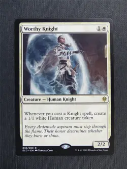 Worthy Knight - Mtg Magic Cards #37P - Image 1