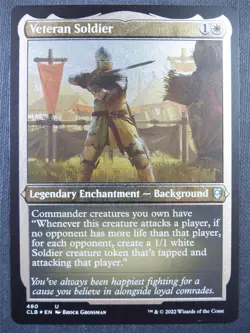Veteran Soldier Etched Foil - Mtg Card #6AL - Image 1