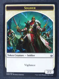 Soldier Token - Mtg Magic Cards #1PK - Image 1