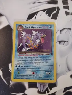 Pokemon Dark Gyarados Holo Rare Card 8/82 Stamped Prerelease Promo NM - Image 1