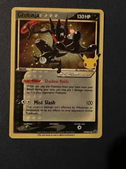 Greninja Gold Star SWSH144 Sword & Shield Promo Card Holo NM Condition - Image 1