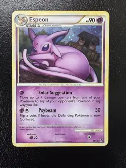 Pokemon Espeon Holo Rare TCG Card 4/95 Call of Legends Series 2011 LP - Image 1