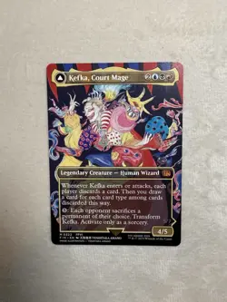 1x Kefka, Court Mage - Borderless Art - 0322 Amano, Final Fantasy, MTG NM - Image 1