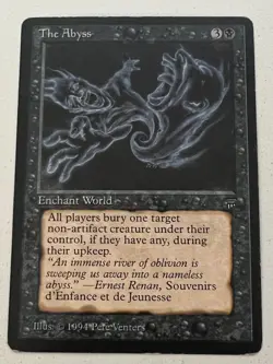 Magic the Gathering MTG Legends The Abyss LP- (Beta Bob) - Image 1
