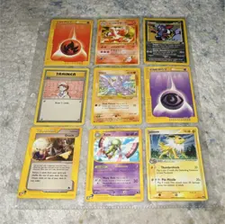 Pokemon TCG 9 Card Lot - Jolteon, Sneasel, Xatu, Gligar, Bill, Oracle, 2002 - Image 1