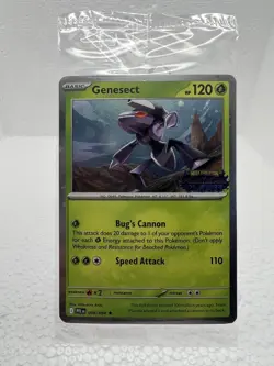 Genesect - 008/094 - Cosmos Holo - Stamped Promo - Phantasmal Flames - SEALED - Image 1