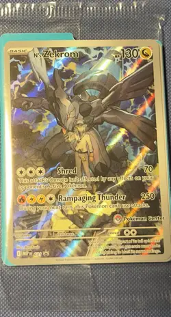 N's Zekrom 031 Ascended Heroes ETB Promo Pokemon Center Stamp SEALED - Image 1