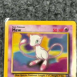 Vintage Pokemon Wizards Black Star Promo Mew #8 Psywave Devolution Beam NM - Image 3