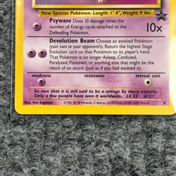 Vintage Pokemon Wizards Black Star Promo Mew #8 Psywave Devolution Beam NM - Image 4