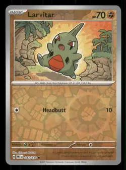Larvitar SV: Prismatic Evolutions #047/131 Common Reverse Holo Pokemon NM - Image 1