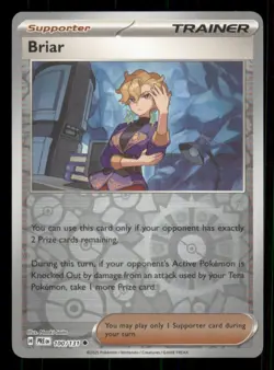 Briar SV: Prismatic Evolutions #100/131 Uncommon Reverse Holo Pokemon NM - Image 1