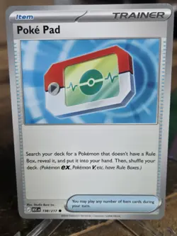 Pokemon Poke Pad Trainer Item Card 198/217 English 2026 TCG Regular - Image 1