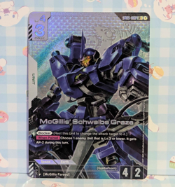 1x {NM} McGillis' Schwalbe Graze ST05-007 LR+ Gundam Card Game - Image 1