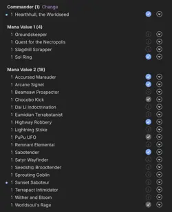 Custom MtG EDH feat Hearthhull, the Worldseed (Black Red Green) - Image 5