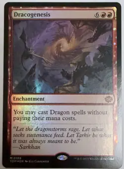 MTG ~ Dracogenesis ~ Tarkir: Dragonstorm ~ Near Mint ~ Mythic - FOIL - Image 1