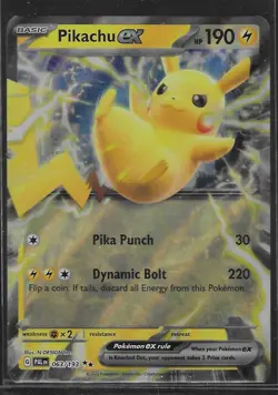 Pikachu ex Paldea Evolved (NM) Pokemon Card # 063/193 Double Rare - Image 1