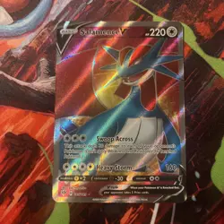 Salamence V (Full Art) Darkness Ablaze 185/189 Ultra Rare Pokemon Card NM - Image 1