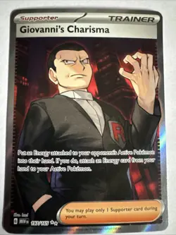 Giovanni's Charisma SR 197/165 Ultra Rare Pokemon Scarlet & Violet 151🔥 - Image 1