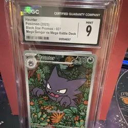 Haunter Pokemon Black Star Promos 027 Mega Gengar ex Deck Holo Promo CGC Mint 9 - Image 1
