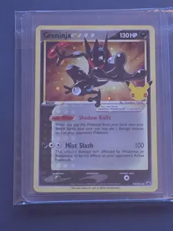 Pokemon TCG Greninja Star SWSH144 Celebrations Blackstar Promo Shiny Holo Nm- - Image 3