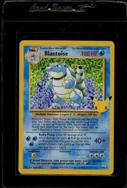 2021 Pokemon Celebrations Blastoise Holo 2/102 Classic Collection Base Set 25th - Image 1