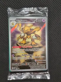 Alakazam 009 (Pokemon Center Exclusive) Black Star Promo Mega Evolution SEALED - Image 1