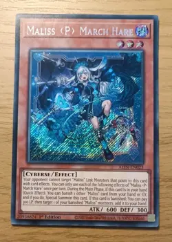 Yu-Gi-Oh! ALIN-EN023 | Maliss P March Hare | Secret Rare | 1st Edition | NM - Image 1