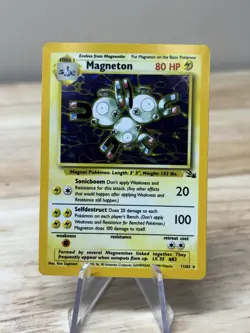 Magneton 11/62 Holo Rare Fossil Set Pokemon Card WOTC Vintage 1999 LP/MP - Image 1