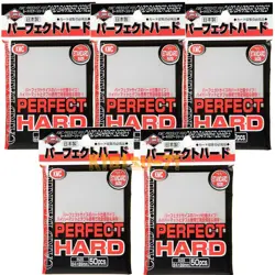 KMC CARD BARRIER Perfect Hard Standard Size 50 sleeves 5 packs Value set! - Image 1