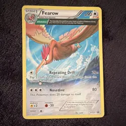 Pokemon Fearow Stage 1 Bird Card XY57 90 HP Repeating Drill Nosedive XY Set - Image 1