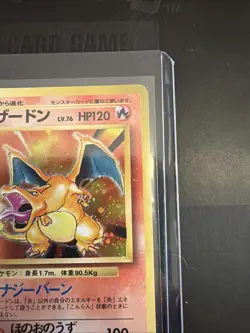 Charizard Pokemon Card Japanese No.006 Base Set 1996 Vintage Holo HP/D Condition - Image 3