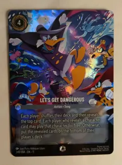 Lorcana Winterspell - Let’s Get Dangerous 240/204 Enchanted - Darkwing Duck 2026 - Image 2