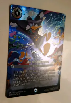 Lorcana Winterspell - Let’s Get Dangerous 240/204 Enchanted - Darkwing Duck 2026 - Image 3