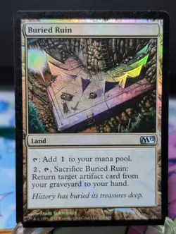 MTG M12- Buried Ruin 224 Foil LP - Image 1
