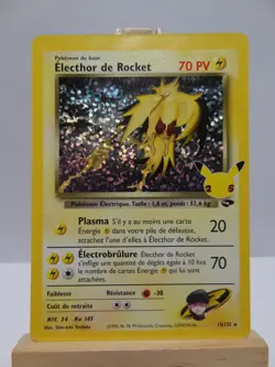 Carte Pokemon " Electhor de Rocket " 15/132 Celebrations 25 Ans EB7.5 NEUF FR - Image 1