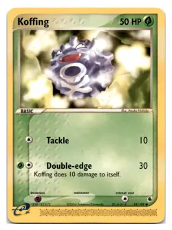 Koffing #54/109 Ruby and Sapphire Pokemon tcg - Image 1