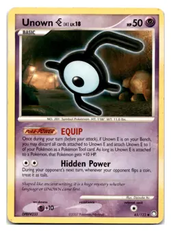 Unown [E] #65/123 Mysterious Treasures Pokemon tcg - Image 1
