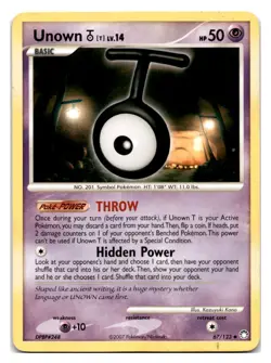 Unown [T] #67/123 Mysterious Treasures Pokemon tcg - Image 1