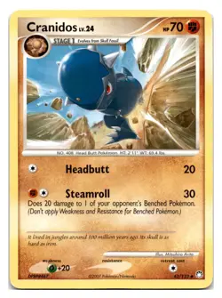 Cranidos #43/123 Mysterious Treasures Pokemon tcg - Image 1