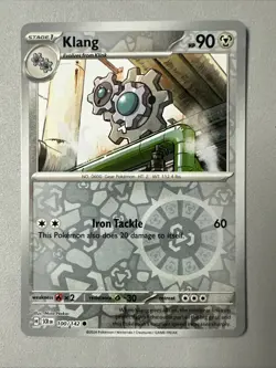 Pokemon TCG * SV Stellar Crown * 100/142 Klang * REVERSE HOLO COMMON * FRESH PK - Image 1