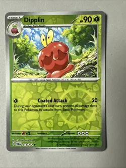 Pokemon TCG * SV Stellar Crown * 13/142 Dipplin * REVERSE HOLO COMMON * FRESH PK - Image 1