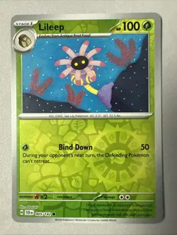 Pokemon TCG * SV Stellar Crown * 5/142 Lileep * REVERSE HOLO Common * FRESH PK - Image 1