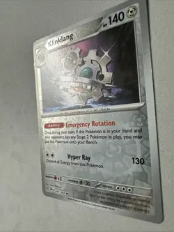 Pokemon TCG * SV Stellar Crown * 101/142 Klinklang REVERSE HOLO Rare * FRESH PK - Image 2