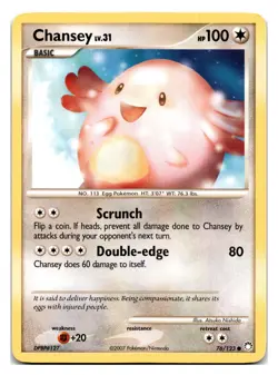 Chansey #76/123 Mysterious Treasures Pokemon tcg - Image 1