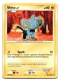 Shinx #98/130 Diamond and Pearl Pokemon tcg - Image 1