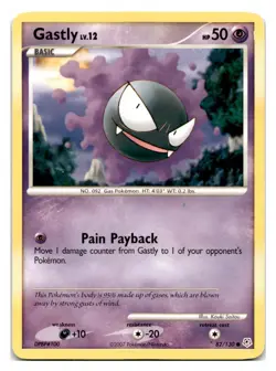 Gastly #82/130 Diamond and Pearl Pokemon tcg - Image 1