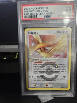2004 POKEMON EX FIRE RED & LEAF GREEN 10 PIDGEOT-REVERSE FOIL PSA 9 - Image 3