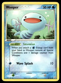 Wooper 81/109 Pokemon Team Rocket Returns Non Holo - Image 1