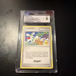 Cgc 9 Pokemon Tropical Wind DP48 2009 World Championship STAFF - Image 2