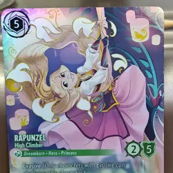 Disney Lorcana RAPUNZEL HIGH CLIMBER Enchanted 214/204 Reign of Jafar -NM ✨ - Image 2